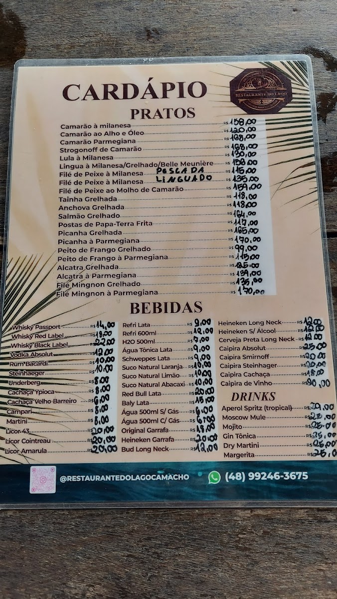 Menu Restaurante Do Lago-1